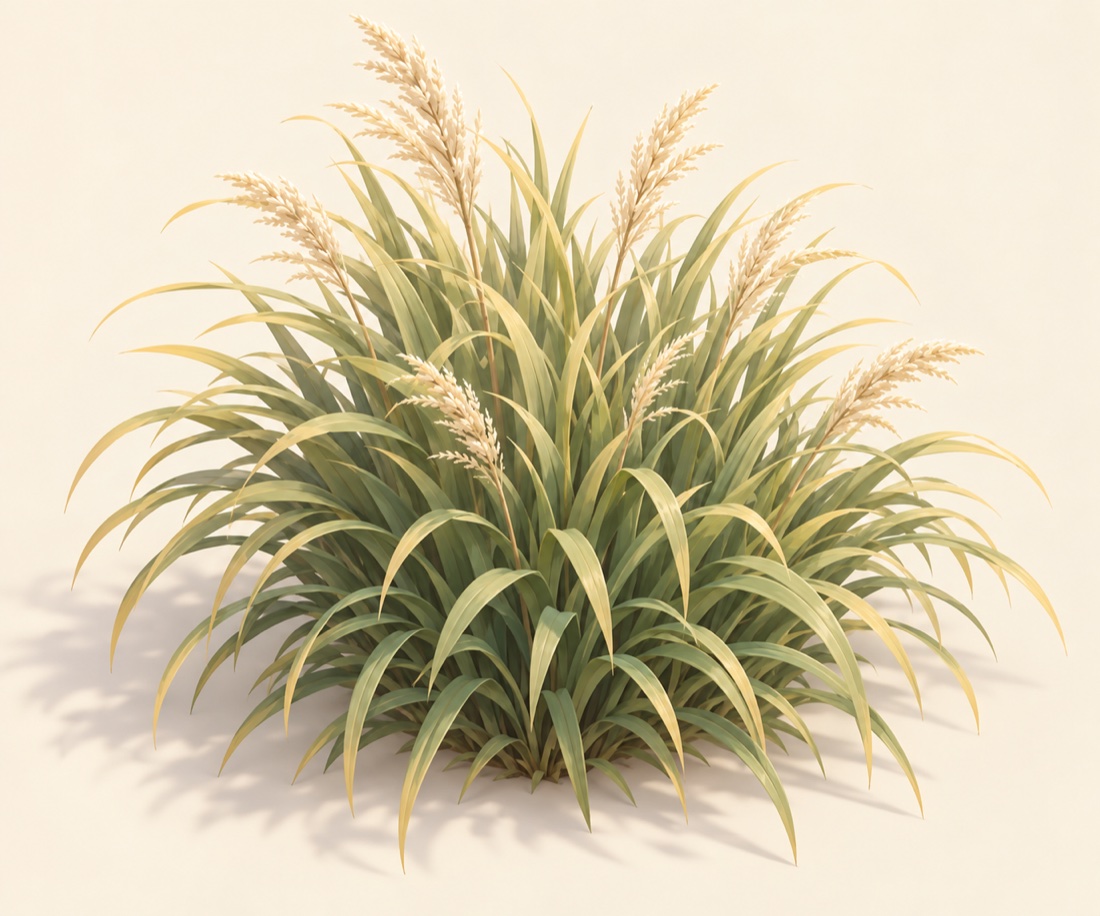 Design sheet for the golden grass clump