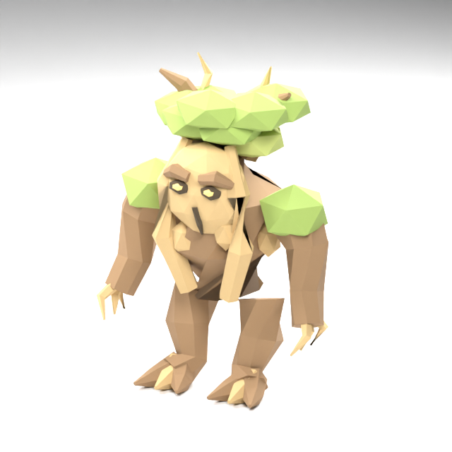 Mosskin critter — textured model