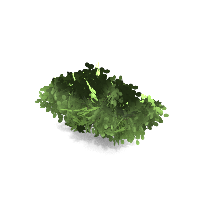 Stylized shrub — low variant
