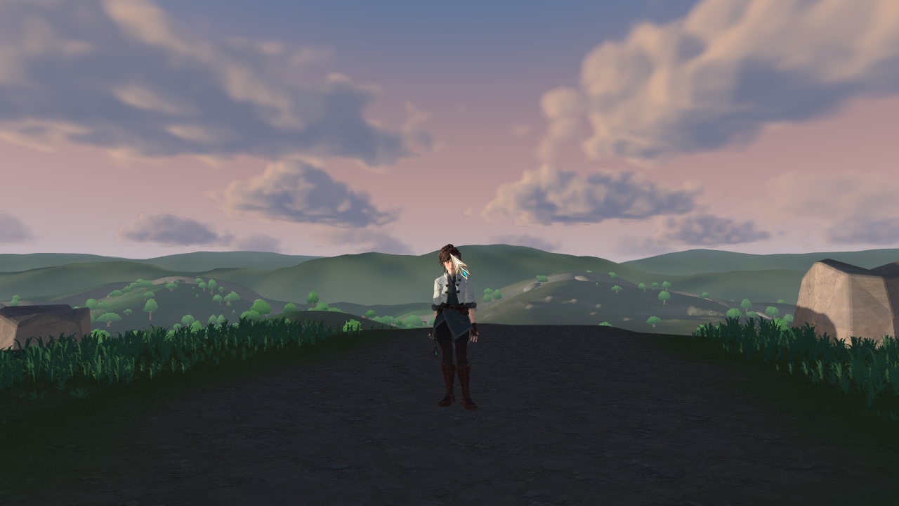 Procedural sky — sunset, in-engine