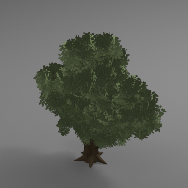 Stylized tree — tall variant